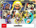 amiibo. Набор из 3-х фигурок: Inkling (Yellow) + Octoling (Blue) + Smallfry (Splatoon Collection)