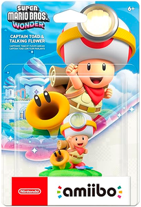 amiibo. Фигурка Капитан Тоад и Говорящий цветок / Captain Toad & Talking Flower (Super Mario Bros. Wonder Collection)
