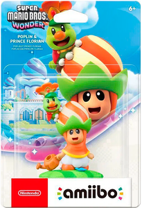 amiibo. Фигурка Поплин и принц Флориан / Poplin & Prince Florian (Super Mario Bros. Wonder Collection)