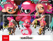 amiibo. Набор из 3-х фигурок: Octoling Girl + Octoling Boy + Octoling Octopus (Splatoon Collection)
