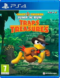 Crazy Chicken: Jump 'n' Run: Traps and Treasures [PS4, английская версия]