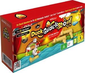 Duck, Quack, Shoot! Kit (Игра + 2 бластера) [Nintendo Switch, английская версия]