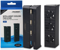 Набор аксессуаров DOBE: Система охлаждения Cooling Fan + Разветвитель USB HUB для PS4 Slim Модель TP4-896