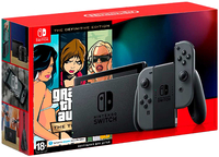 Игровая приставка Nintendo Switch 32 ГБ, серый + GTA: The Trilogy - The Definitive Edition