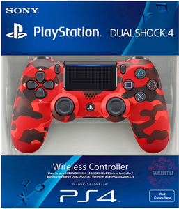 Геймпад Sony DualShock 4 v2 (CUH-ZCT2E) «Красный камуфляж»