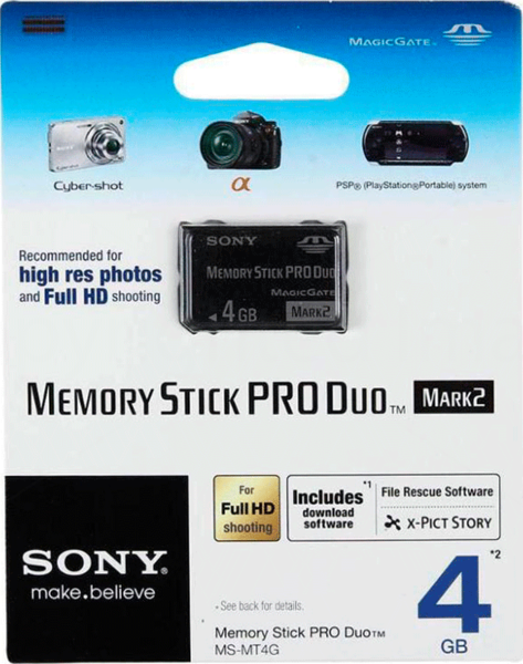 Memory Stick PRO Duo 4GB PSP メモリースティック