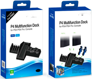 Подставка вертикальная DOBE «P4 Multi-Functional Dock» для PS4 "FAT"/PS4 Pro Модель TP4-837