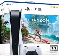 Игровая приставка Sony PlayStation 5 825 ГБ SSD, белый + Игра Horizon: Forbidden West