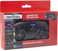 Геймпад Retro Genesis Controller 16 Bit Arcade Max, черный