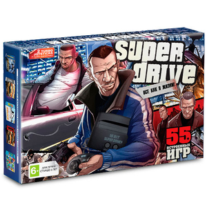 Игровая приставка 16-bit Super Drive GTA  + 55 встроенных игр