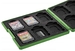 HORI Кейс для хранения 12 игровых карт Minecraft для консоли Nintendo Switch/Nintendo Switch Lite зеленый