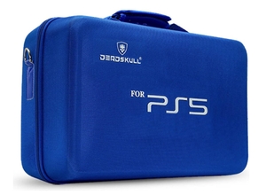 Дорожная сумка для консоли и геймпадов PS5 Dead Skull Blue (синий)