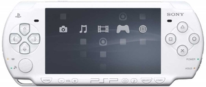Sony PSP 3000, белый цвет + 8GB Memory Stick + 10 игр